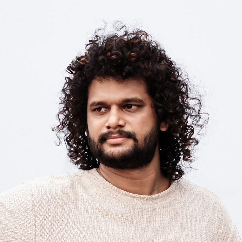 Portrait of Saju P, Senior Visual Designer and founder of HeySaju.